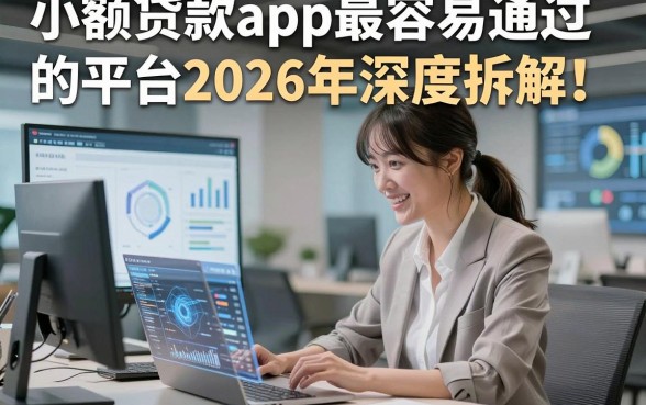 小额贷款app最容易通过的平台2026年深度拆解！顺便罗列这五个手机快速借钱3000元的软件