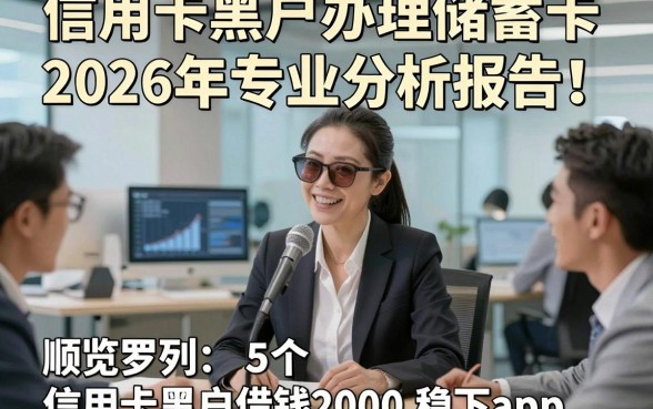 信用卡黑户办理储蓄卡2026年专业分析报告！顺便罗列5个信用卡黑户借钱2000稳下app