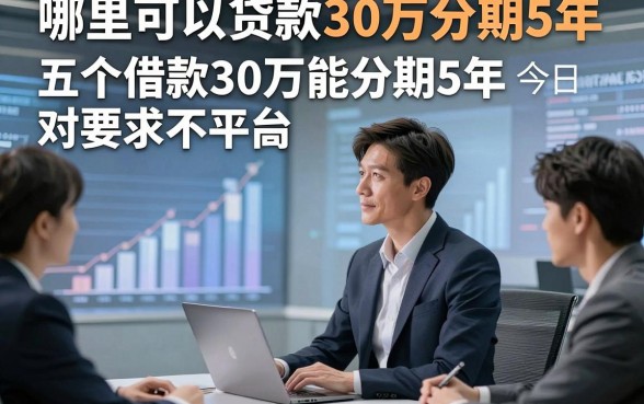 哪里可以贷款30万分期5年，今日评析五个借款30万能分期5年 对要求不高 的平台
