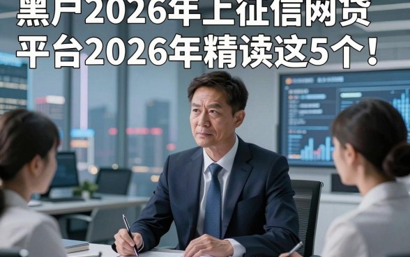 黑户2026年上征信网贷平台2026年精读这5个！本篇为您详细严挑！