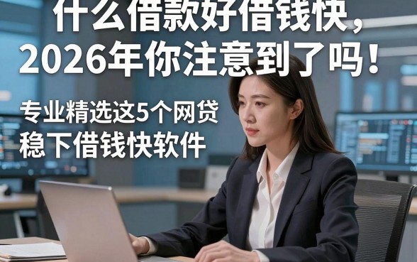 什么借款好借钱快2026年你注意到了吗！专业精选这5个网贷稳下借钱快软件