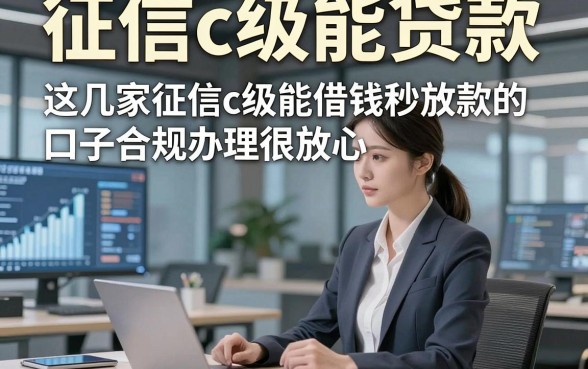 征信c级能贷款，这几家征信c级能借钱秒放款的口子合规办理很放心