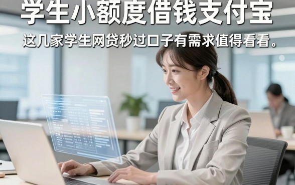 学生小额度借钱支付宝，这几家学生网贷秒过口子有需求值得看看