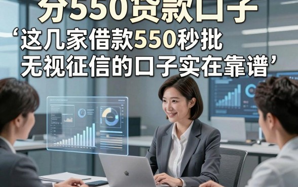 分550贷款口子，这几家借款550秒批无视征信的口子实在靠谱