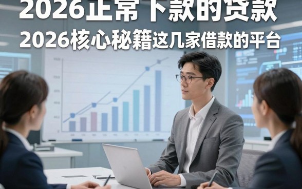 2026正常下款的贷款，2026核心秘籍这几家借款秒下正常的平台