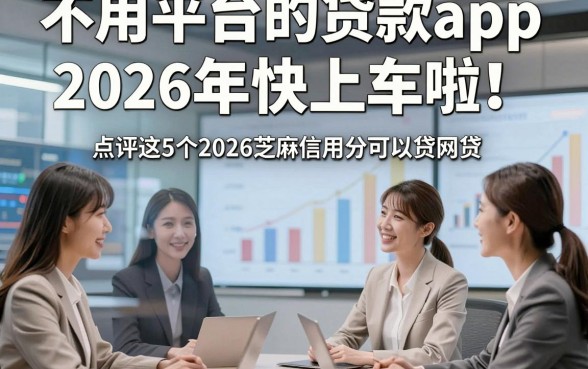 不用平台的贷款app2026年快上车啦！点评这5个2026芝麻信用分可以贷网贷