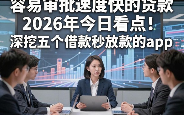 容易审批速度快的贷款2026年今日看点！深挖五个借款秒放款的app