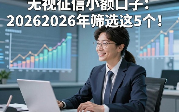 无视征信小额口子20262026年筛选这5个！本篇为您详细分析！
