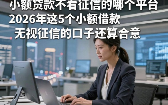 小额贷款不看征信的哪个平台，2026年这5个小额借款无视征信的口子还算合意