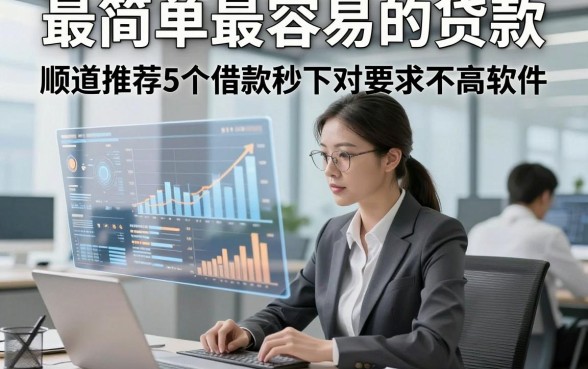 最简单最容易的贷款，顺道推荐5个借款秒下对要求不高软件