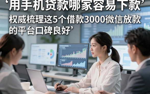 用手机贷款哪家容易下款，权威梳理这5个借款3000微信放款的平台口碑良好
