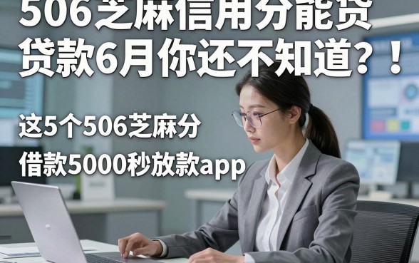 506芝麻信用分能贷款6月你还不知道？！清点​这5个506芝麻分借款5000秒放款app
