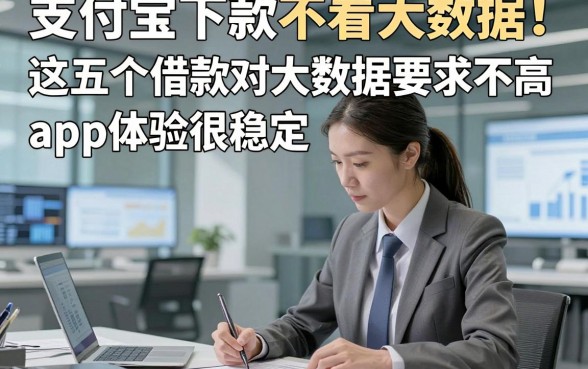 支付宝下款不看大数据！这五个借款对大数据要求不高app体验很稳定
