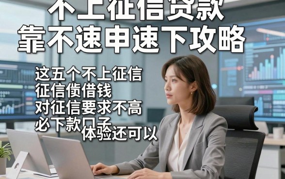 不上征信贷款靠不速申速下攻略，这五个不上征信借钱对征信要求不高必下款口子体验还可以