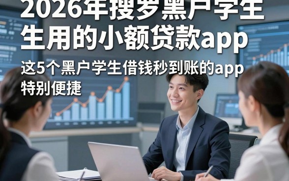 2026年搜罗黑户学生用的小额贷款app，这5个黑户学生借钱秒到账的app特别便捷