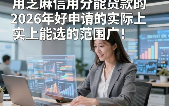 用芝麻信用分能贷款的2026年好申请的实际上能选的范围广！，本篇为您全面评析这五个网贷口子！