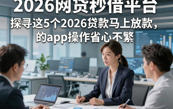2026网贷秒借平台，探寻这5个2026贷款马上放款的app操作省心不繁