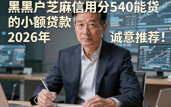 黑户芝麻信用分540能贷的小额贷款2026年诚意推荐！验证这5个黑户借钱540能贷稳下的app