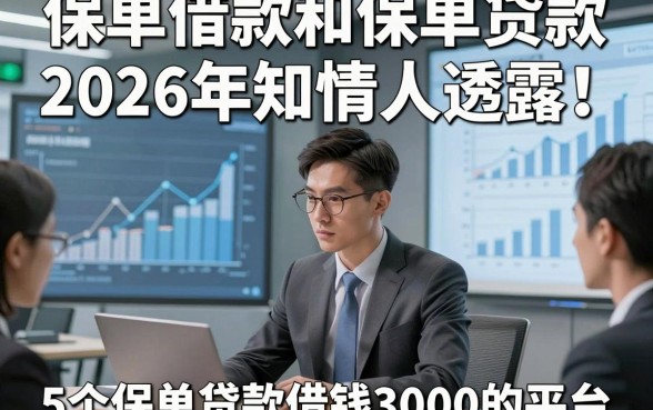 保单借款和保单贷款2026年知情人透露！顺道介绍5个保单贷款借钱3000的平台