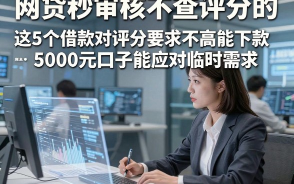 网贷秒审核不查评分的，剖析这5个借款对评分要求不高能下款5000元口子能应对临时需求