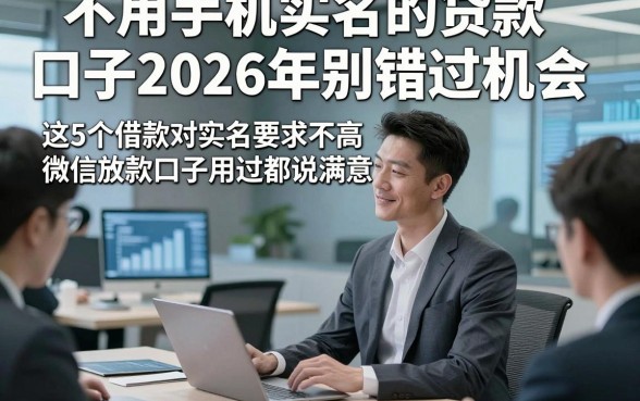 不用手机实名的贷款口子2026年别错过机会，这5个借款对实名要求不高微信放款口子用过都说满意