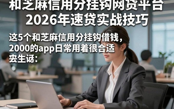 和芝麻信用分挂钩网贷平台2026年速贷实战技巧，这5个和芝麻信用分挂钩借钱2000的app日常用着很合适
