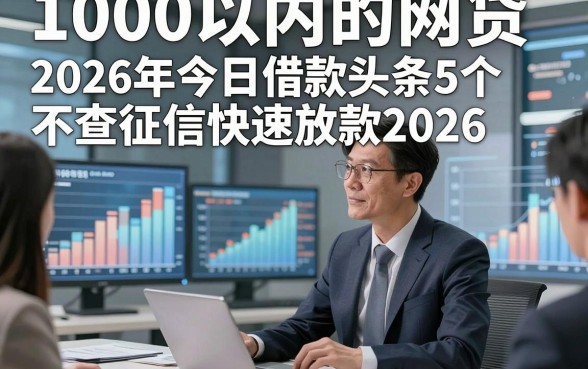 1000以内的网贷，2026年今日借款头条5个不查征信快速放款2026