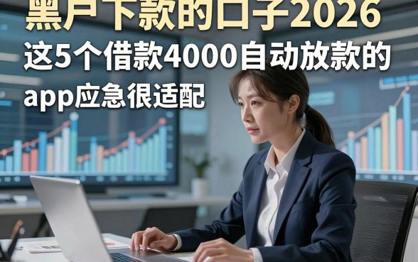 黑户下款的口子2026，这5个借款4000自动放款的app应急很适配
