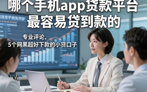 哪个手机app贷款平台最容易贷到款的，专业评述5个网黑超好下款的小贷口子