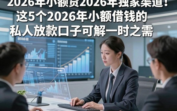 2026年小额贷2026年独家渠道！这5个2026年小额借钱的私人放款口子可解一时之需