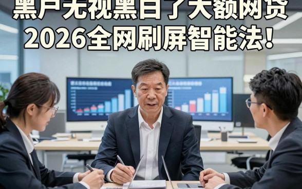 黑户无视黑白了大额网贷2026全网刷屏智能法！本文评点五个黑户借钱不查微信放款app