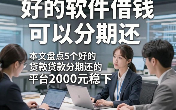 好的软件借钱,可以分期还，本文盘点5个好的贷款分期还的平台2000元稳下