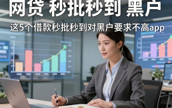 网贷 秒批秒到 黑户，聚合​这5个借款秒批秒到对黑户要求不高app