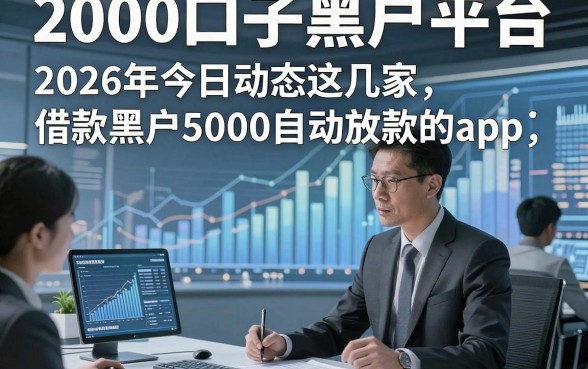 2000口子黑户平台，2026年今日动态这几家借款黑户5000自动放款的app