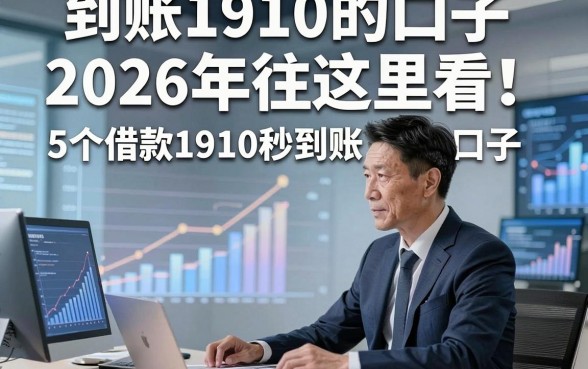 到账1910的口子2026年往这里看！深度揭秘5个借款1910秒到账的口子