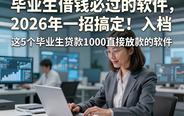 毕业生借钱必过的软件2026年一招搞定！入档​这5个毕业生贷款1000直接放款的软件