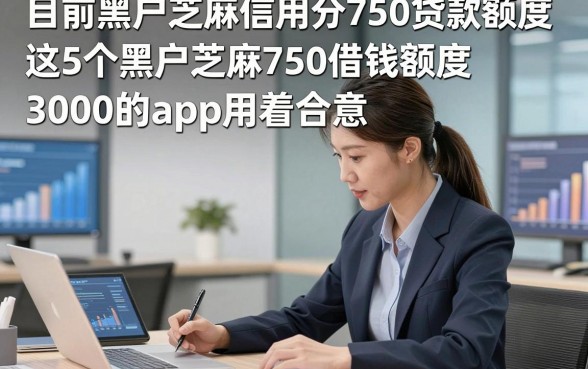 目前黑户芝麻信用分750贷款额度，这5个黑户芝麻750借钱额度3000的app用着合意
