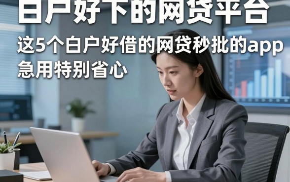 白户好下的网贷平台，这5个白户好借的网贷秒批的app急用特别省心