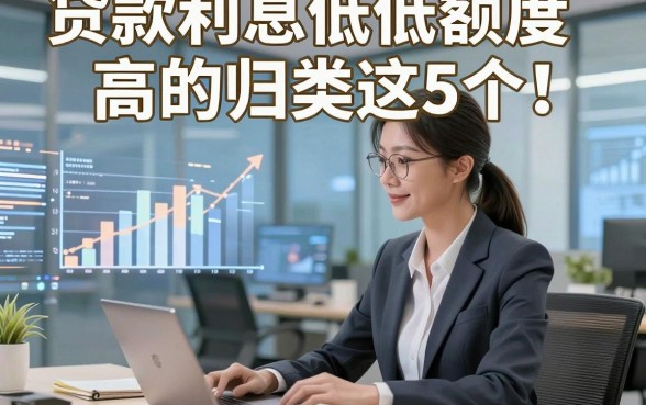 贷款利息低低额度高的归类这5个！本文为您详细整理！