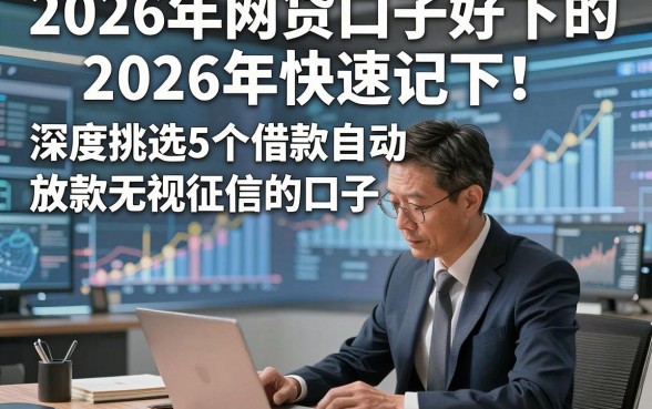 2026年网贷口子好下的2026年快速记下！深度挑选5个借款自动放款无视征信的口子