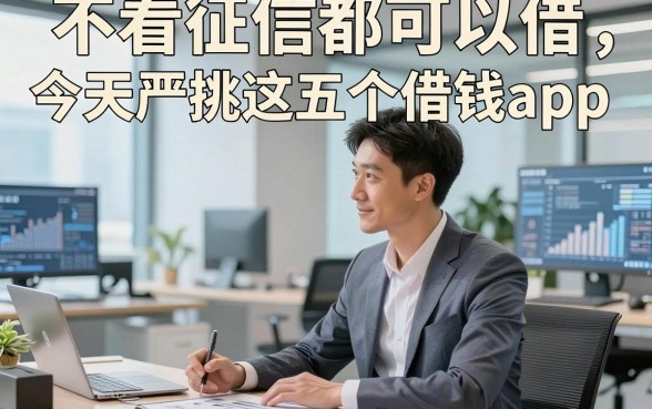 不看征信都可以借，今天严挑这五个借钱app！