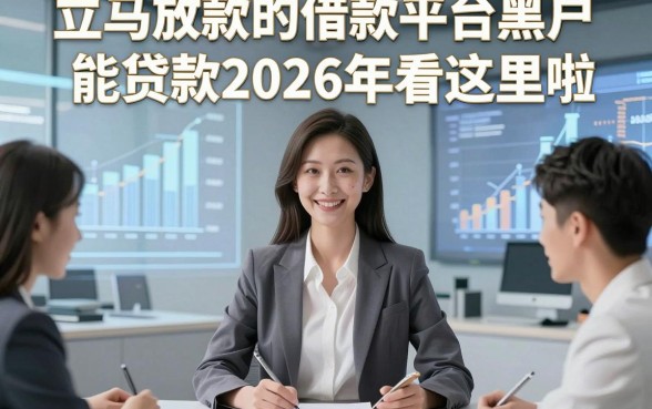 立马放款的借款平台黑户能贷款2026年看这里啦，这五个黑户借钱1000元容易下款的app体验感超好
