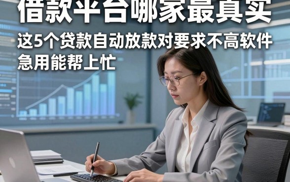 借款平台哪家最真实，这5个贷款自动放款对要求不高软件急用能帮上忙