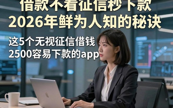 借款不看征信秒下款2026年鲜为人知的秘诀，这5个无视征信借钱2500容易下款的app超省心