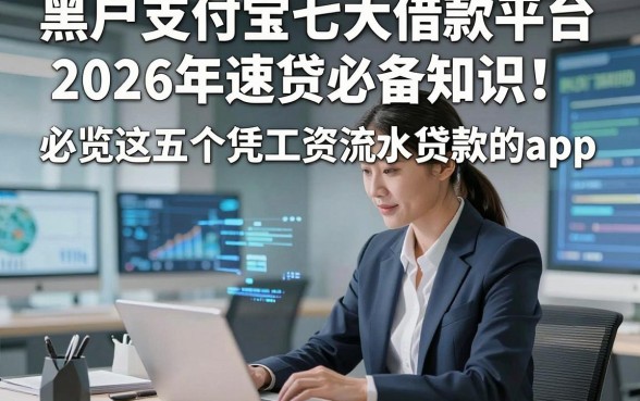黑户支付宝七大借款平台2026年速贷必备知识！必览这五个凭工资流水贷款的app