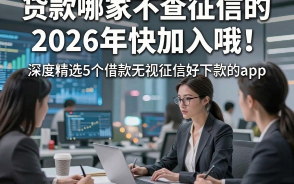 贷款哪家不查征信的2026年快加入哦！深度精选5个借款无视征信好下款的app