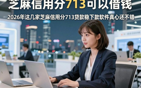 芝麻信用分713可以借钱，2026年这几家芝麻信用分713贷款稳下款软件真心还不错