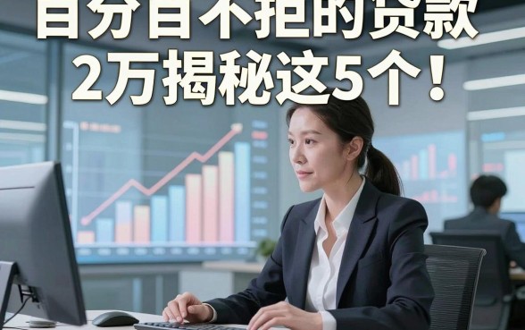 百分百不拒的贷款2万揭秘这5个！本文为您详细推荐！