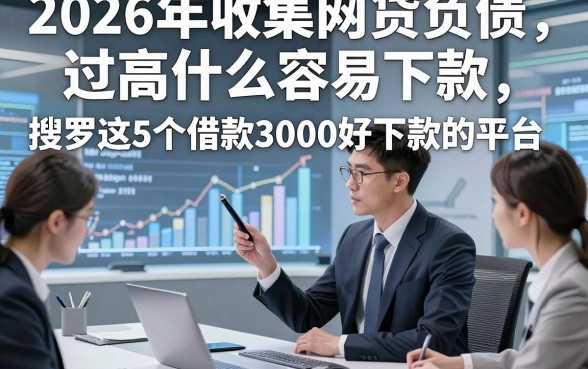 2026年收集网贷负债过高什么容易下款，搜罗这5个借款3000好下款的平台