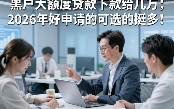 黑户大额度贷款下款给几万2026年好申请的可选的挺多！，今天精心解析这5个黑户网贷平台！